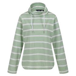 Dames Helvine Gestreept Sweatshirt (Rustig groen/wit)