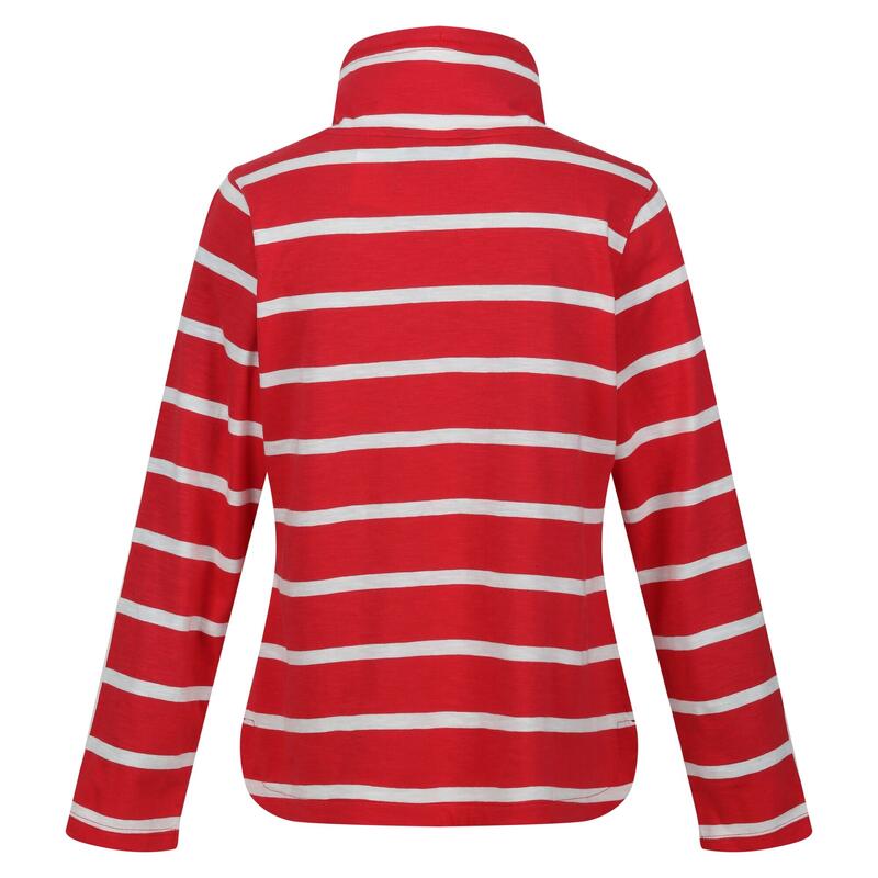 "Helvine" Sweatshirt für Damen Miami Rot/Weiß