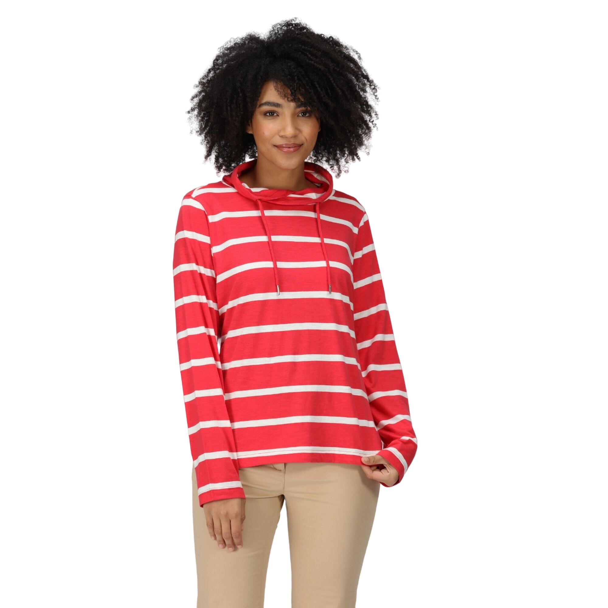 Women's HELVINE sweatshirt (Bright red / White)