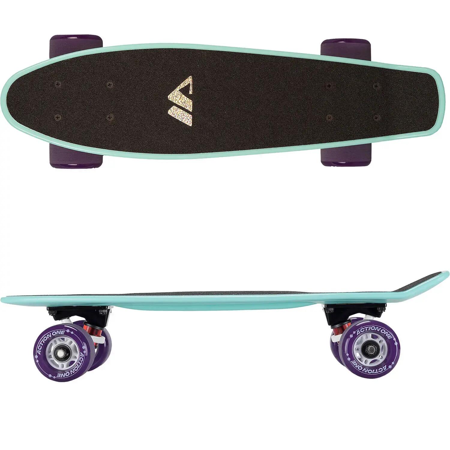 Skateboard Pro Series 22'', ABEC-7, PU, Aluminium truck, Turcoaz 7/7
