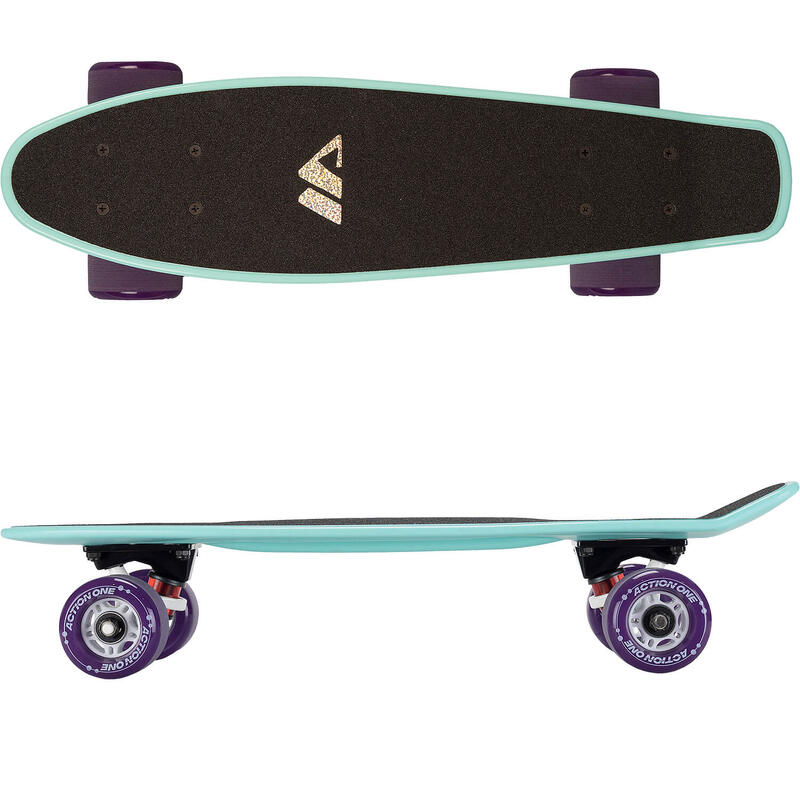 Skateboard Pro Series 22'', ABEC-7, PU, Aluminium truck, Turcoaz