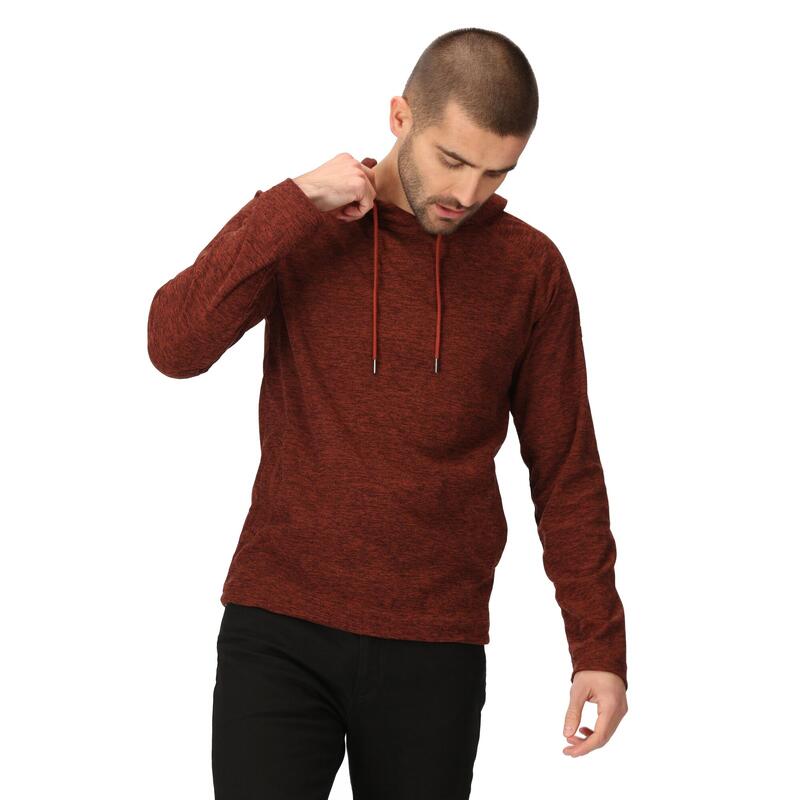 Heren Edley Marl Hoodie (Verbrande Henna)