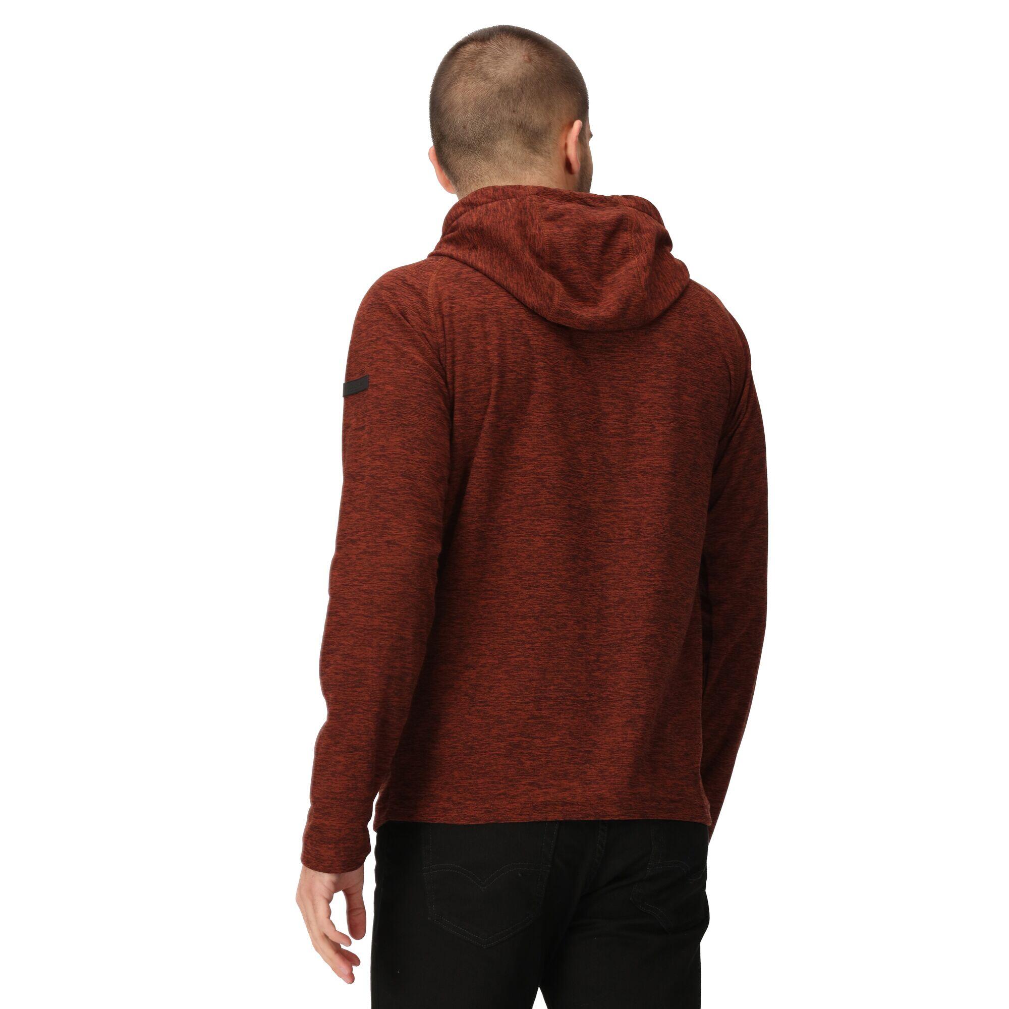 Mens Edley Marl Hoodie (Burnt Henna) 4/5