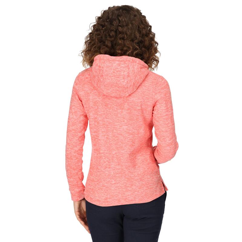 Dames Azaelia Marl Lichtgewicht Hoodie (Perzikbloesem)