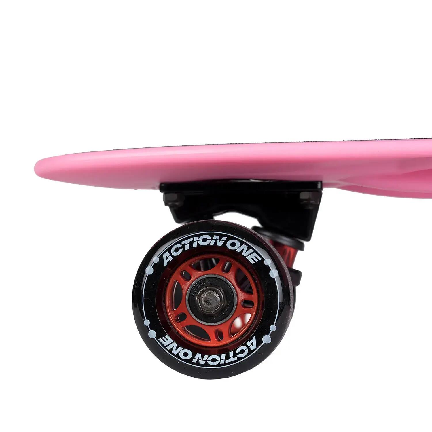 Skateboard Pro Series 22'', ABEC-7, PU, Aluminium truck, Pink 3/7