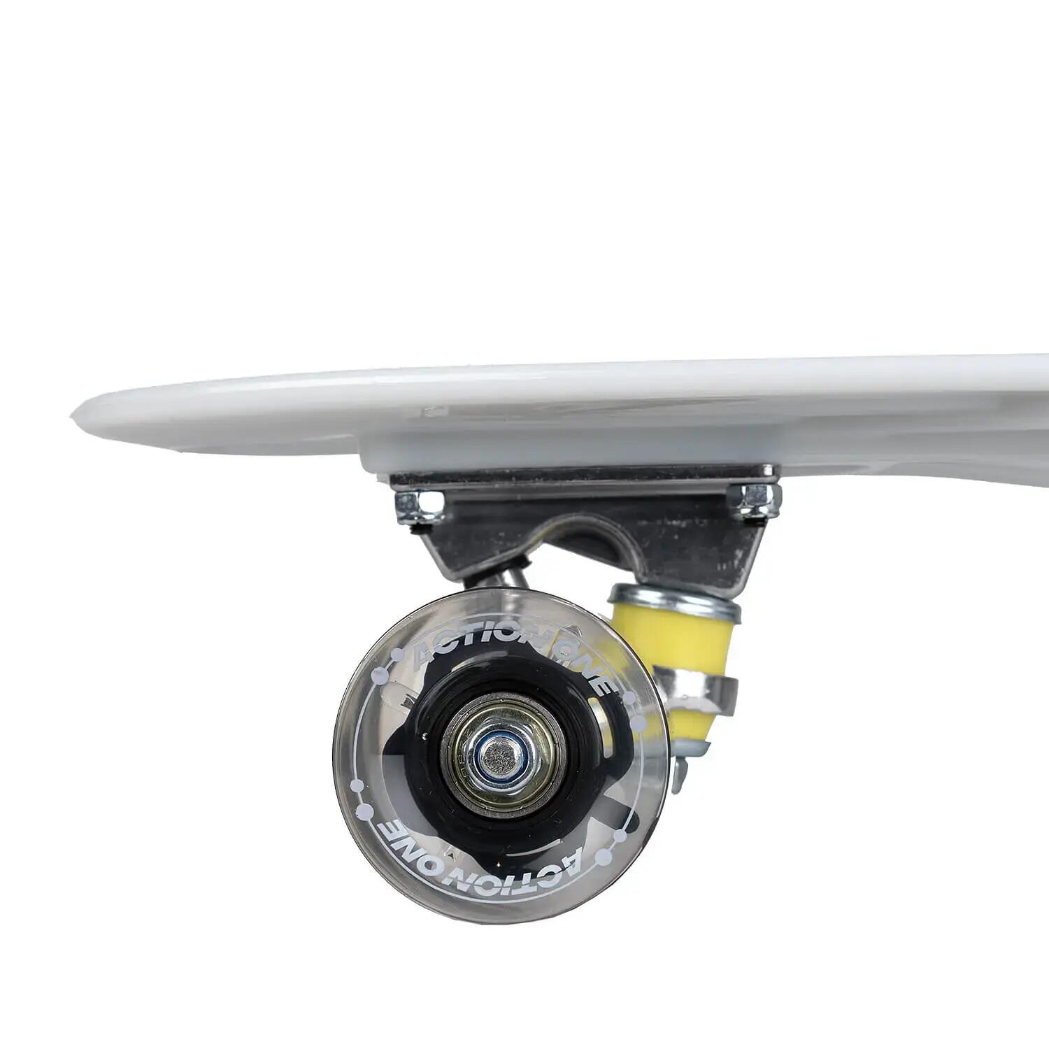 Skateboard cu roti luminoase Dare, 55x15cm, ABEC-7, PU, Aluminium truck 4/7