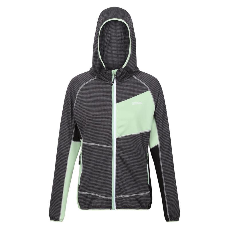 Chaqueta Attare II de Jaspeada para Mujer Verde Tranquilo, Gris Seal