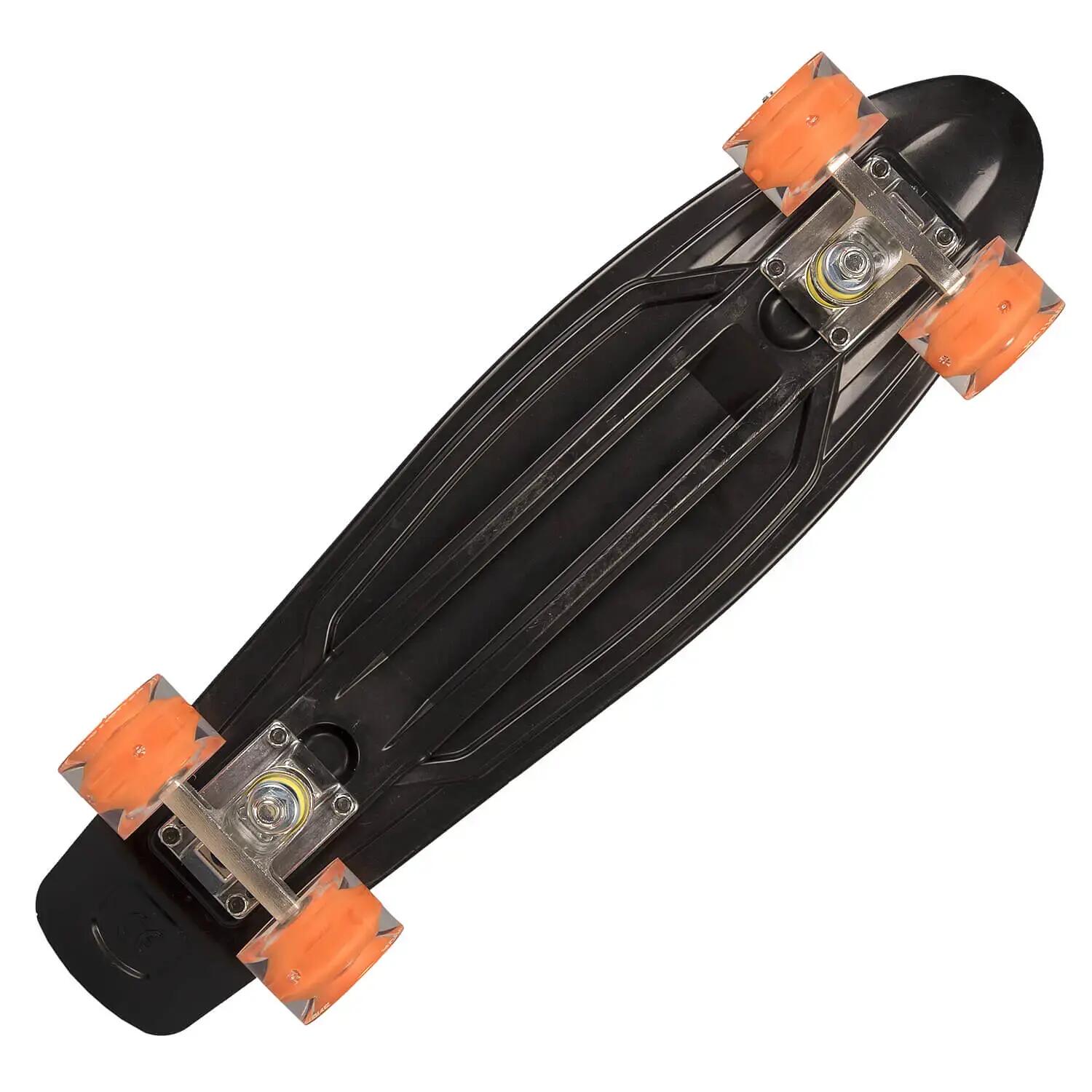 Skateboard cu roti luminoase Warp, 55x15cm, ABEC-7, PU, Aluminium truck 2/7