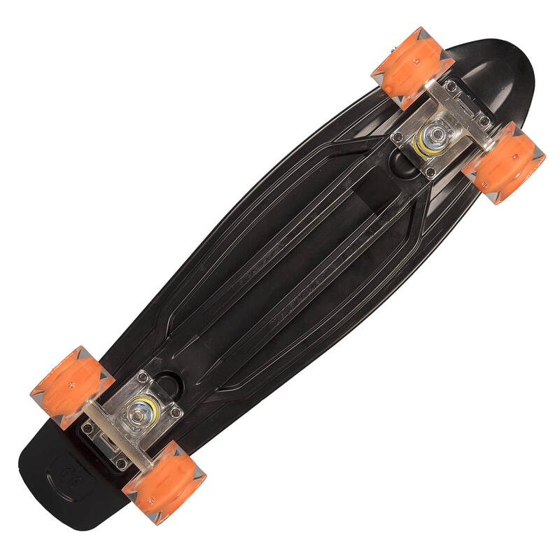 Skateboard cu roti luminoase Warp, 55x15cm, ABEC-7, PU, Aluminium truck