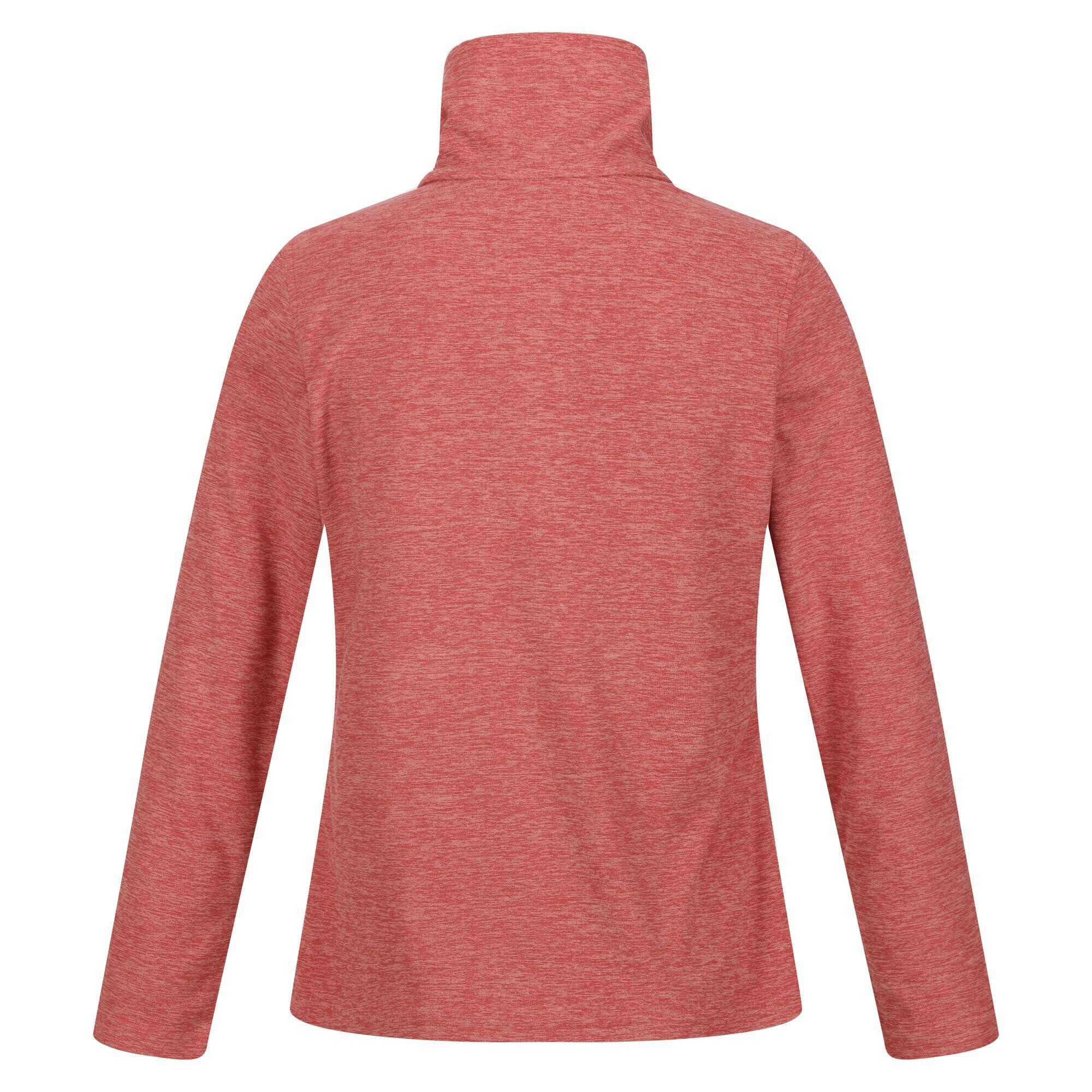 Womens/Ladies Kizmit Marl Half Zip Fleece Top (Mineral Red Marl) 2/5