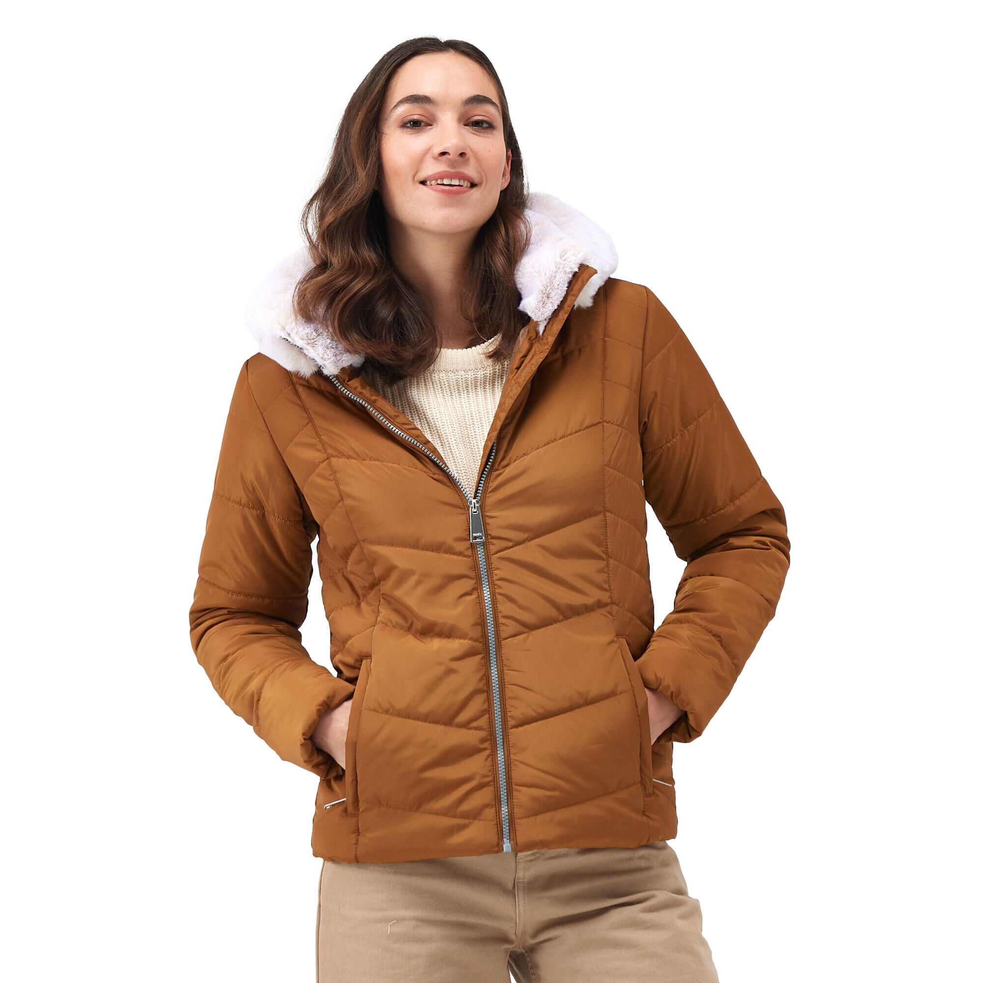 Women's WILDROSE hooded jacket (Rubber)