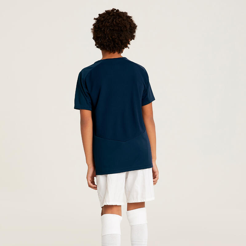 Fc Oxaco-Boechout Voetbalshirt met korte mouwen marineblauw kinderen 141-150CM