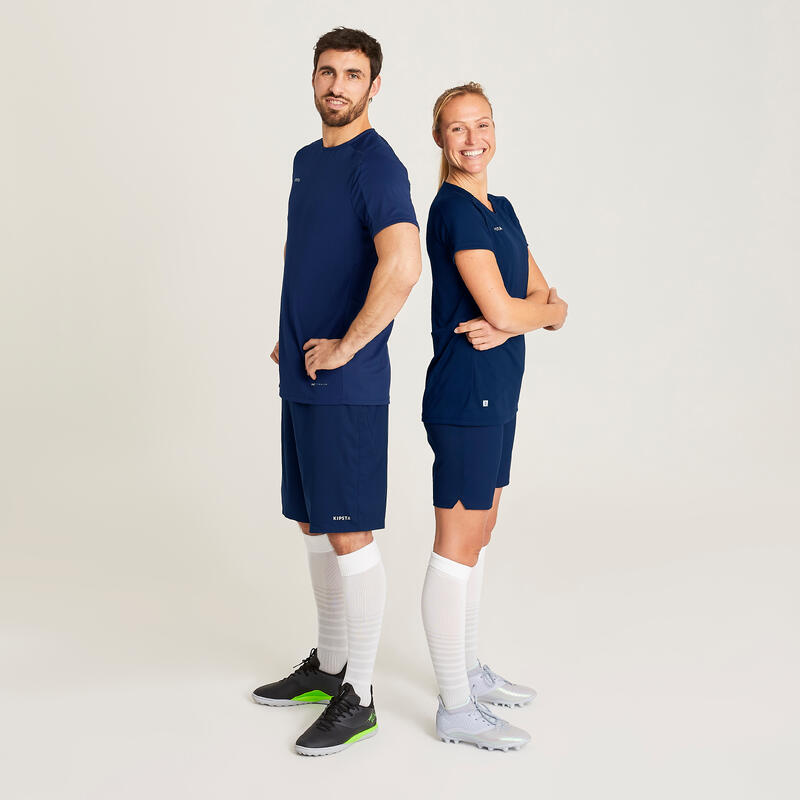 Fc Oxaco-Boechout Voetbalshirt met korte mouwen marineblauw volwassenen XL