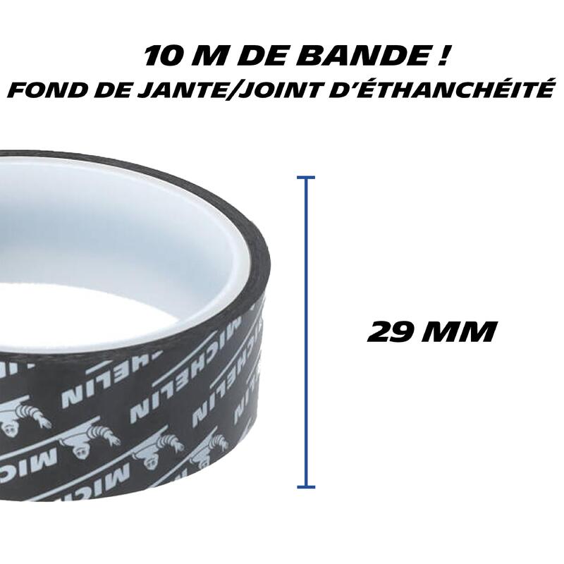 Fond de jante tubeless 29 mm x 10 M MICHELIN - Compatible VTT, vélo de montagne