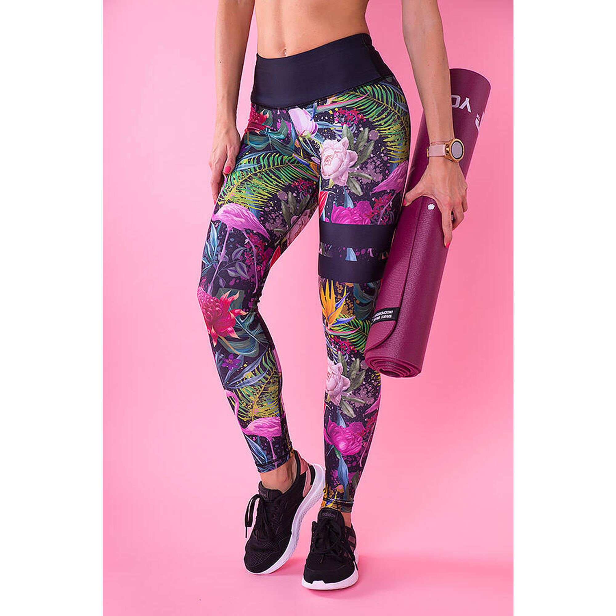 Legginsy sportowe z wysokim stanem damskie 2skin Fusion