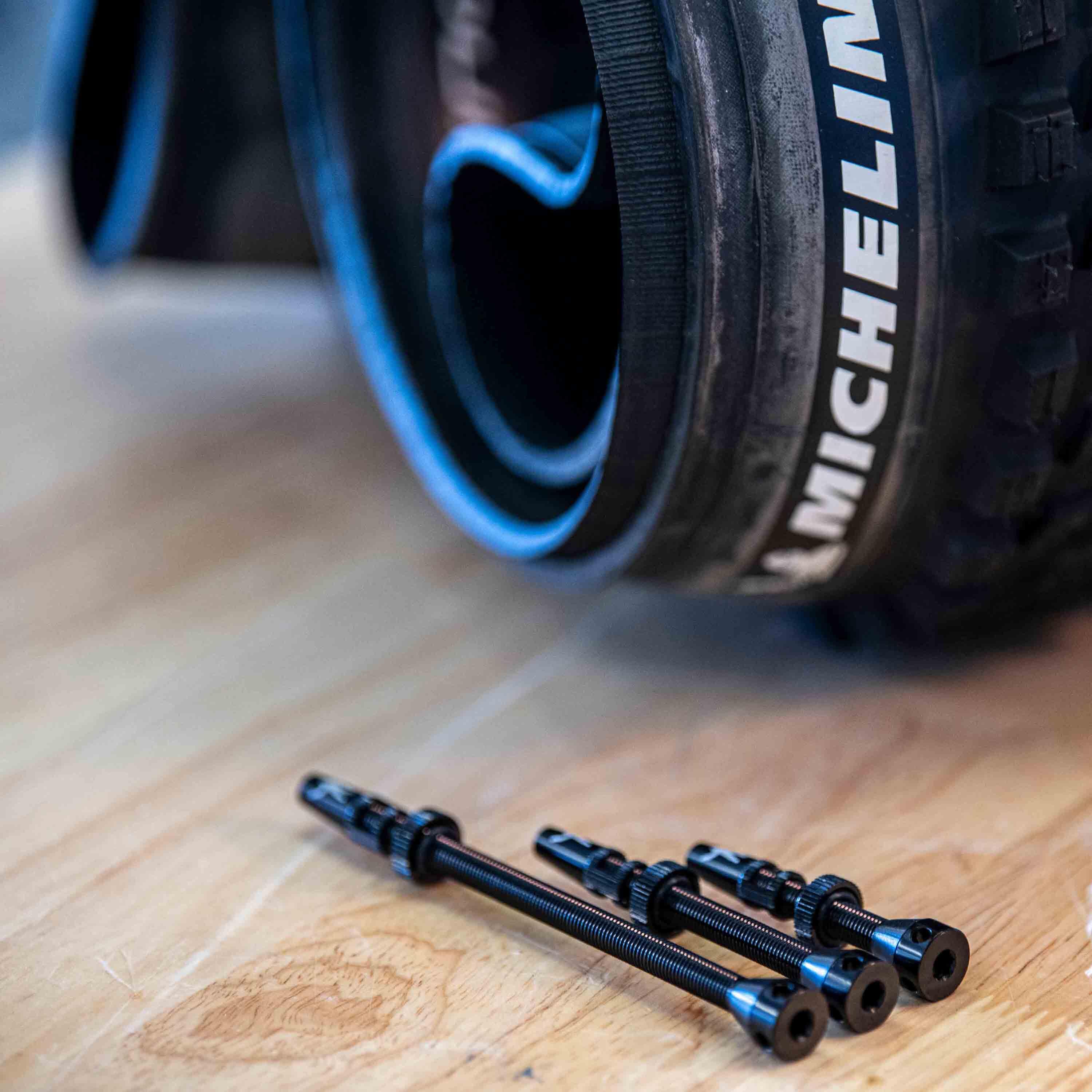 Paire de valves tubeless Presta 60mm Démonte-obus et capuchons intégrés MICHELIN 5/5