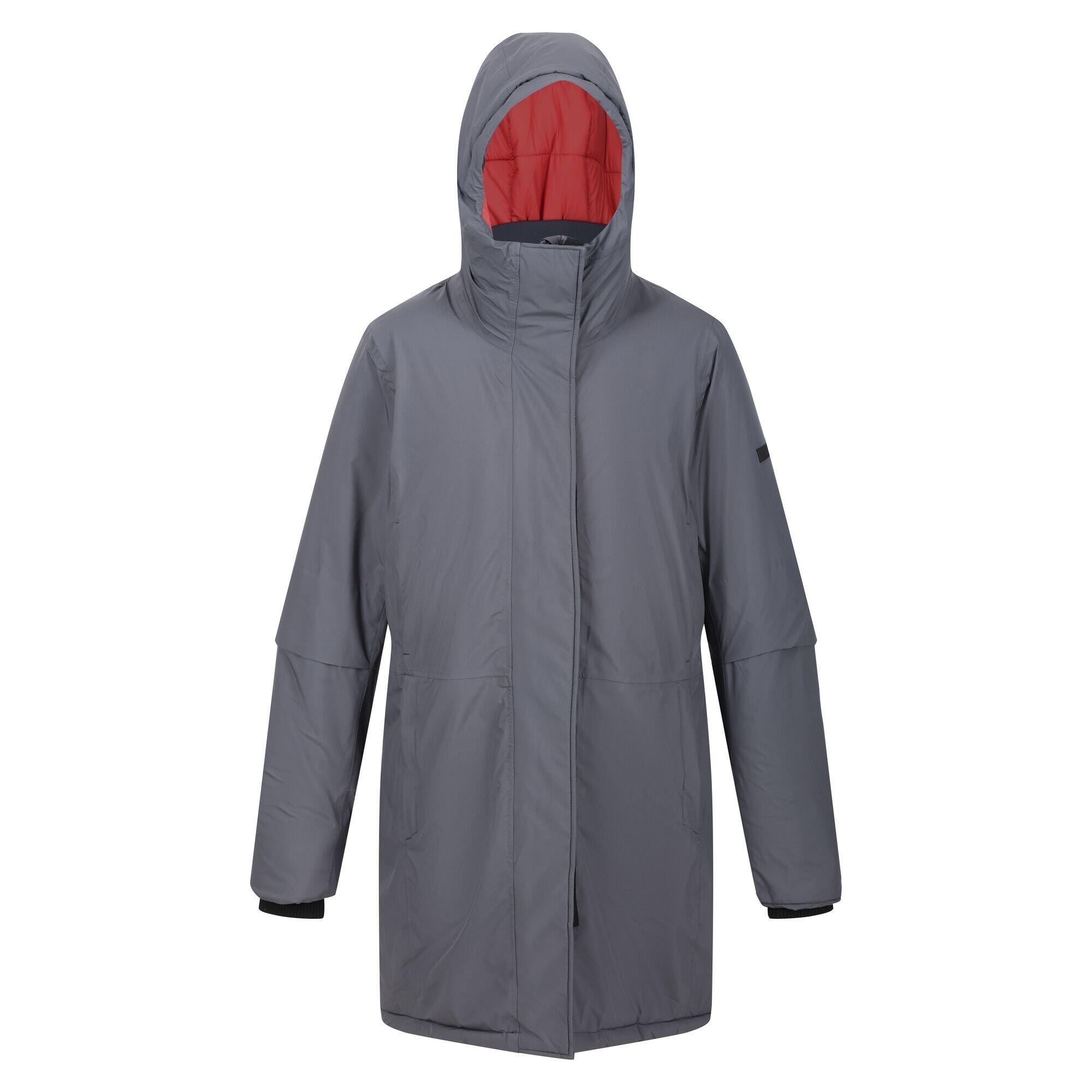 REGATTA Womens/Ladies Yewbank III Waterproof Jacket (Seal Grey/Mineral Red)