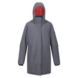 Chaqueta Impermeable Yewbank III para Mujer Gris Seal, Rojo Mineral