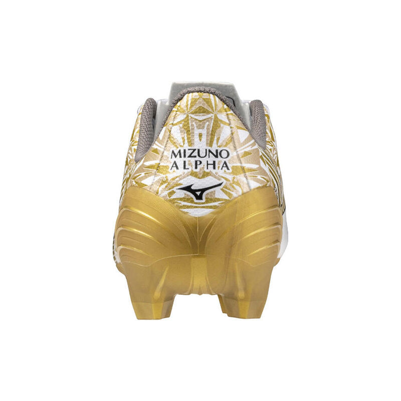 Alpha α Select Men's Football Shoes - White x Gold