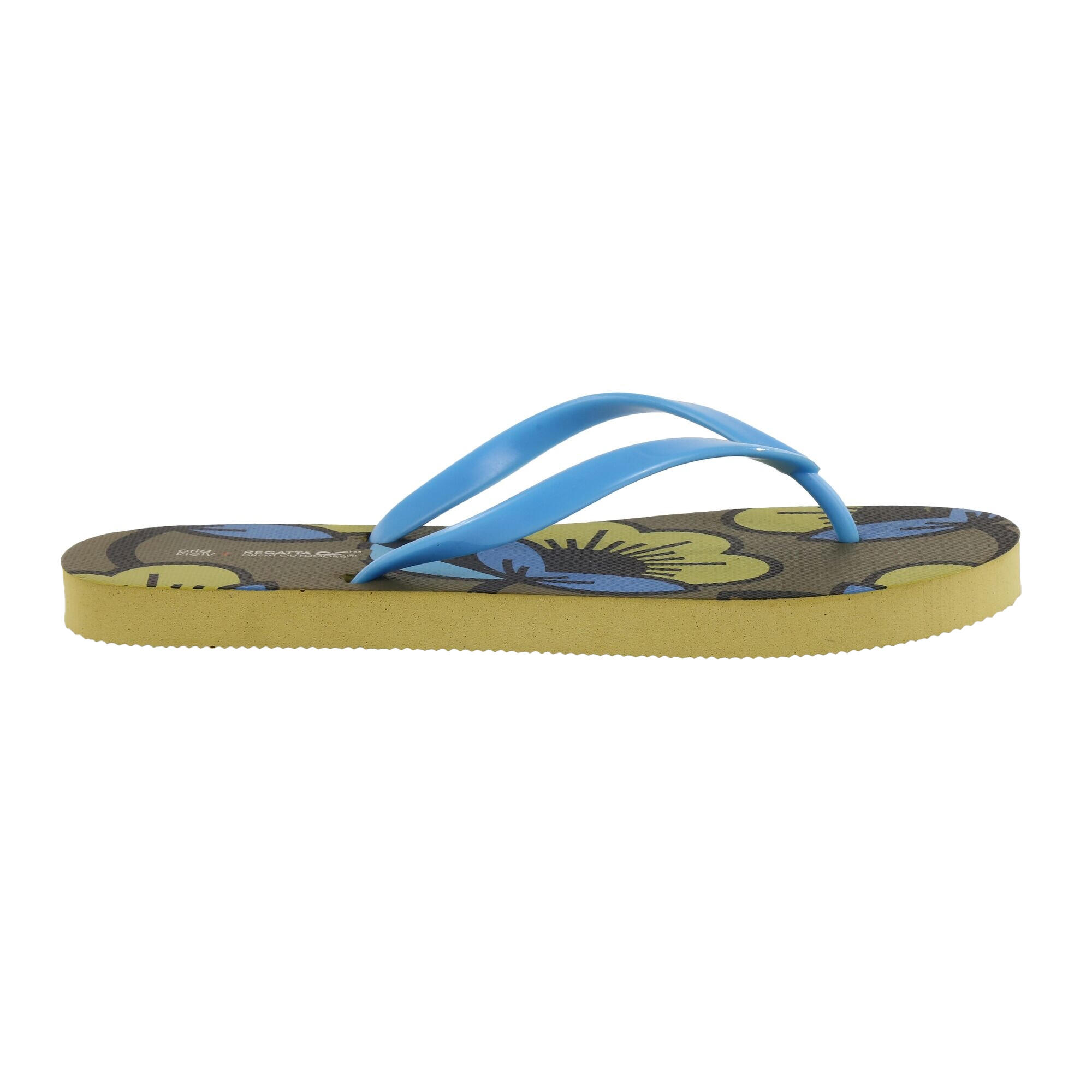 Womens/Ladies Orla Kiely Passion Flower Flip Flops (Cardamom Seed) 4/5