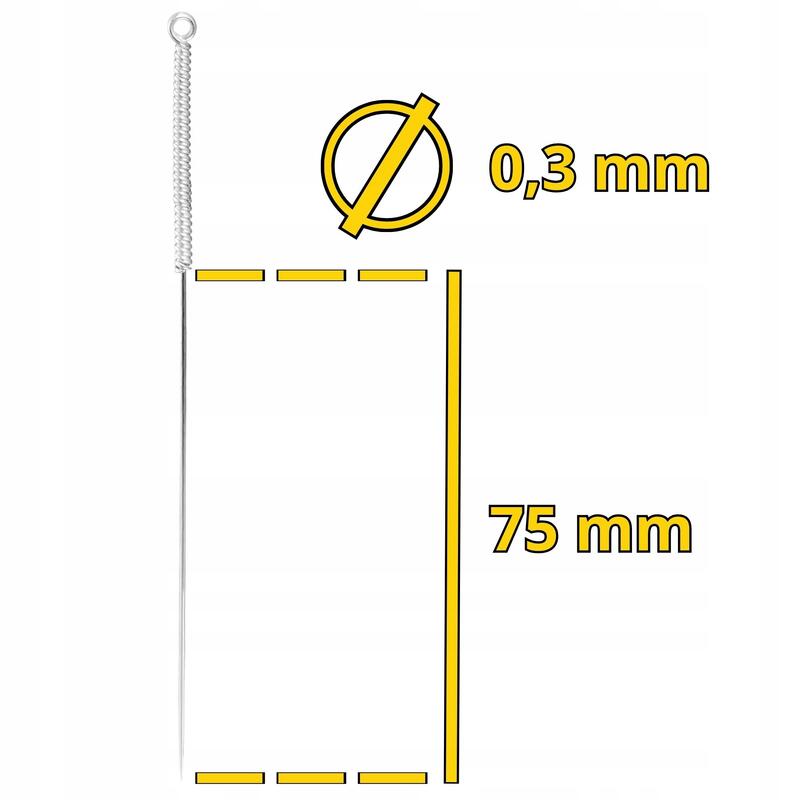 Igły do akupunktury z prowadnicą 4FIZJO 0,3x75mm