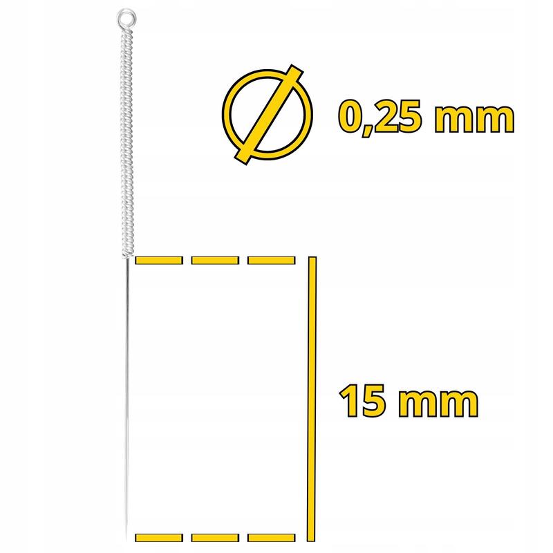 Igły do akupunktury z prowadnicą 4FIZJO 0,25x15mm