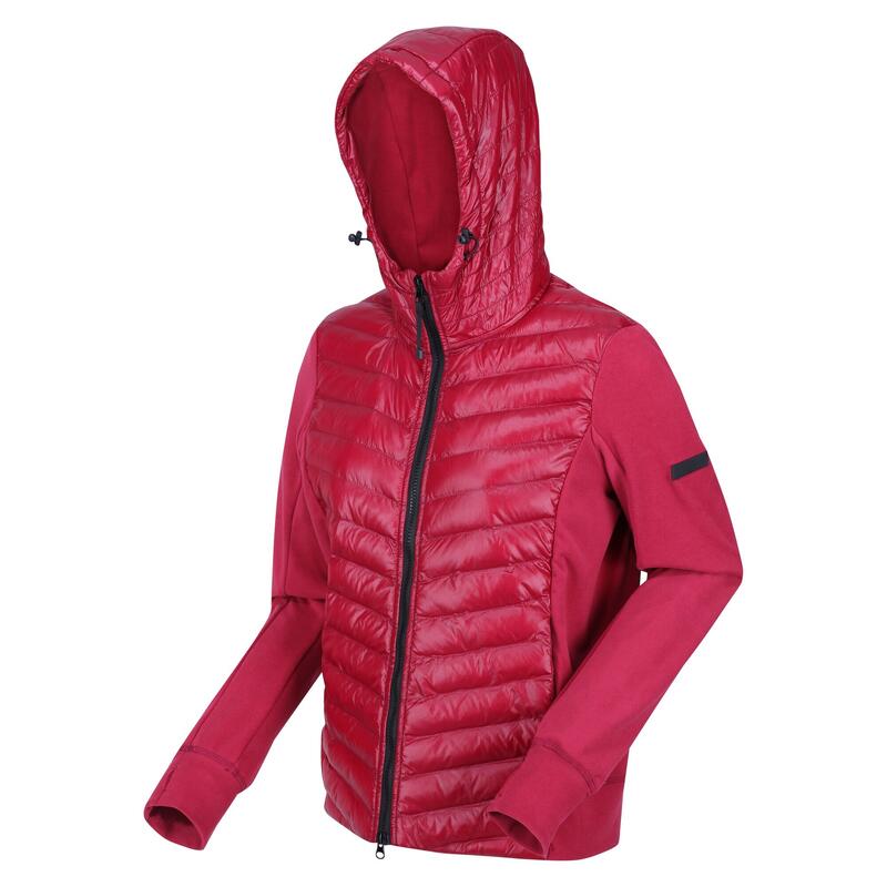 Veste hybride KELTON Femme (Rouge foncé / Noir)