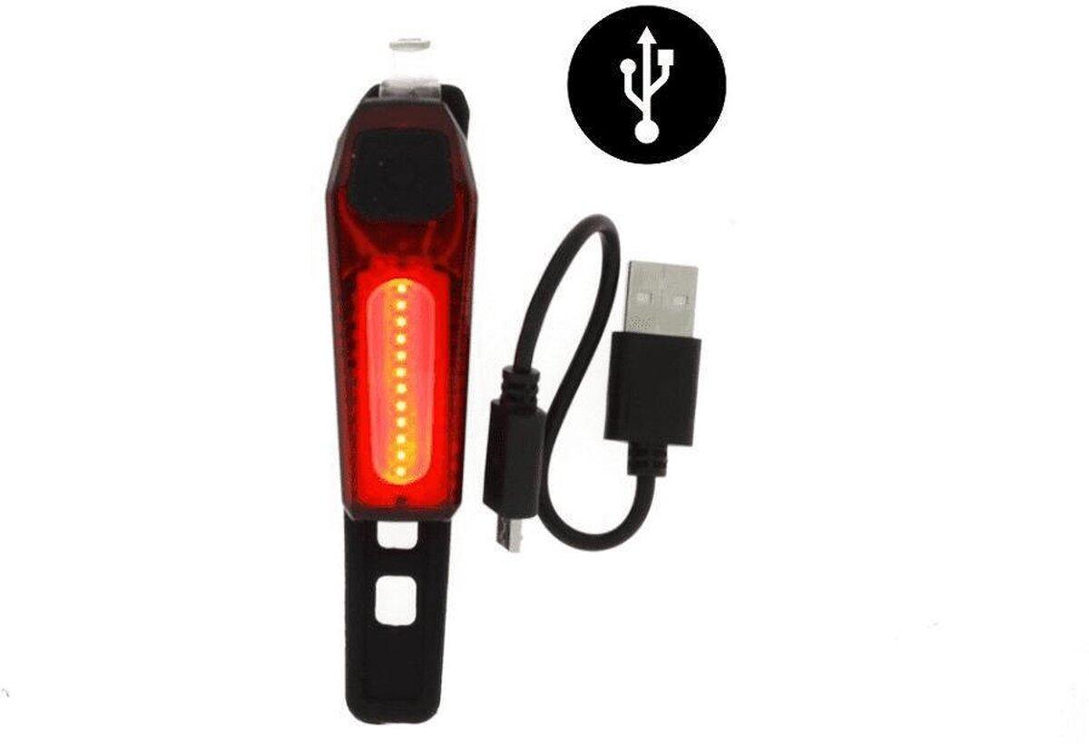 Fahrradlicht Rücklicht Rot – COB-LED – 80 Lumen – über USB aufladbar 2/4