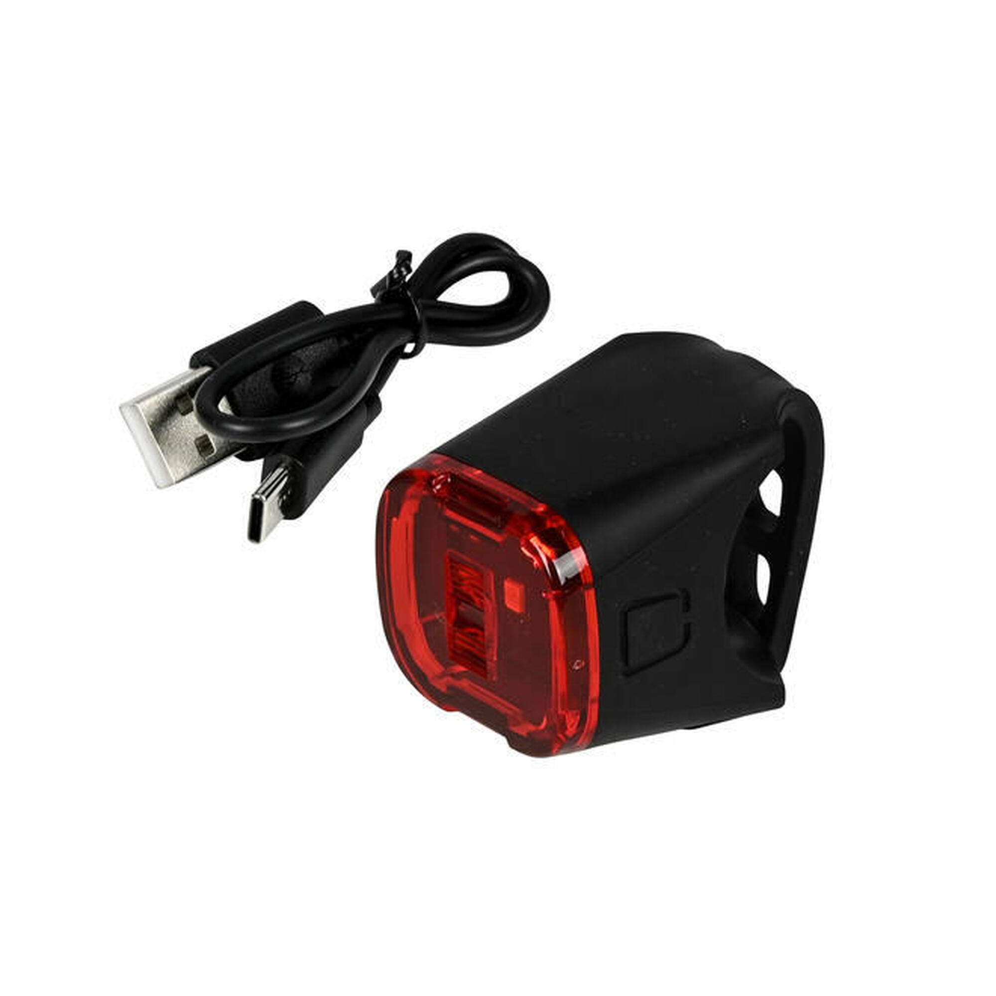 Achterlicht Fietslamp LED USB Oplaadbaar Rood