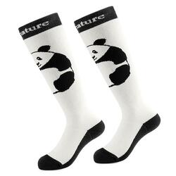 Chaussettes de Ski Enfant QUNATURE Motif Panda Laine Épais Thermique S Blanc