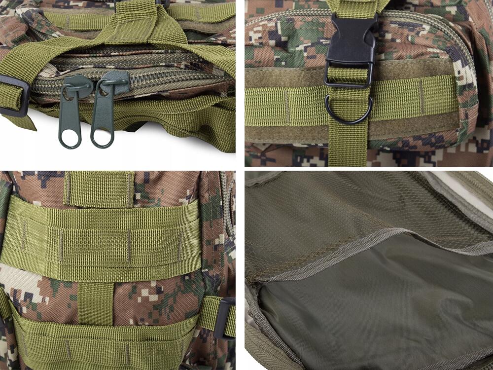 Mochila de senderismo Woodland Camo de 30 litros 4/7