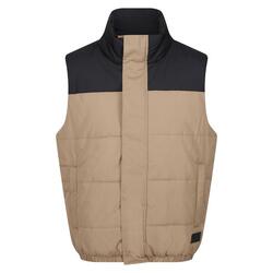 Heren Hawfinch Baffled Gilet (Goud Zand/Zwart)