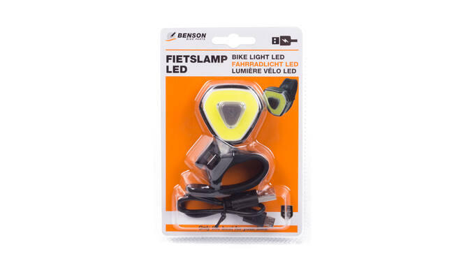 Feu avant vélo LED - rechargeable par USB - résistant à la pluie 4/4
