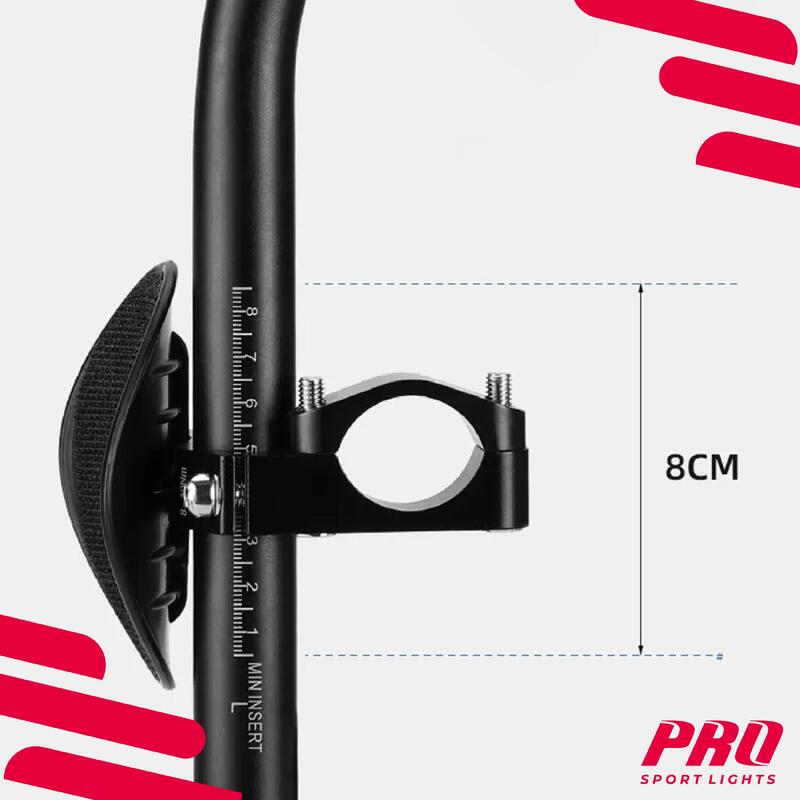 Ghidon Aero Triathlon Ø31.1/32.5 - Negru pentru bicicletă de șosea