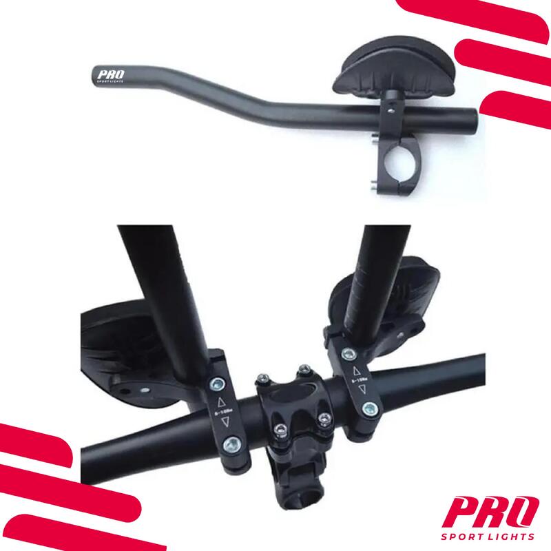 Ghidon Aero Triathlon Ø31.1/32.5 - Negru pentru bicicletă de șosea