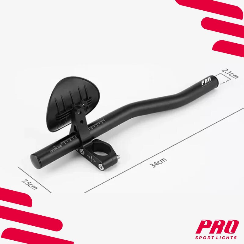 Ghidon Aero Triathlon Ø31.1/32.5 - Negru pentru bicicletă de șosea