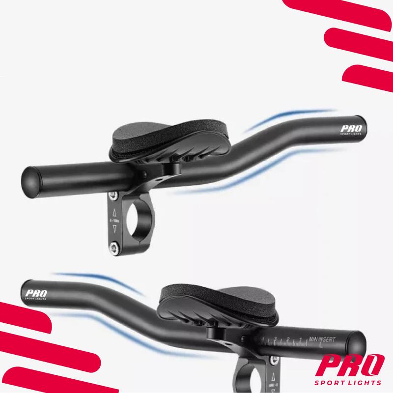 Ghidon Aero Triathlon Ø31.1/32.5 - Negru pentru bicicletă de șosea