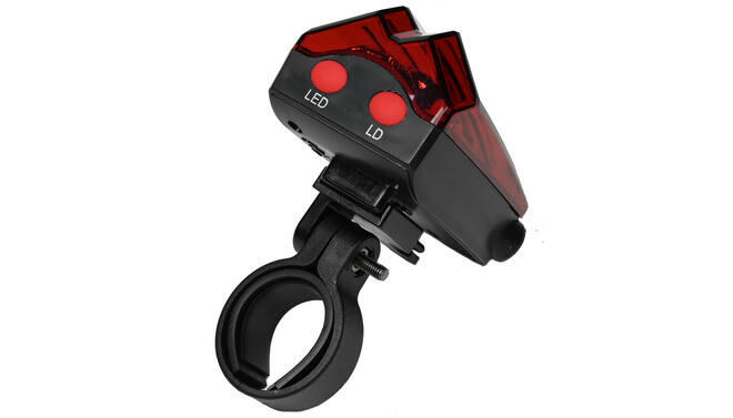 Fiets Achterlicht - 5 LED met Laser Fietsverlichting 2/5