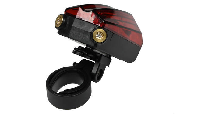 Fiets Achterlicht - 5 LED met Laser Fietsverlichting 3/5