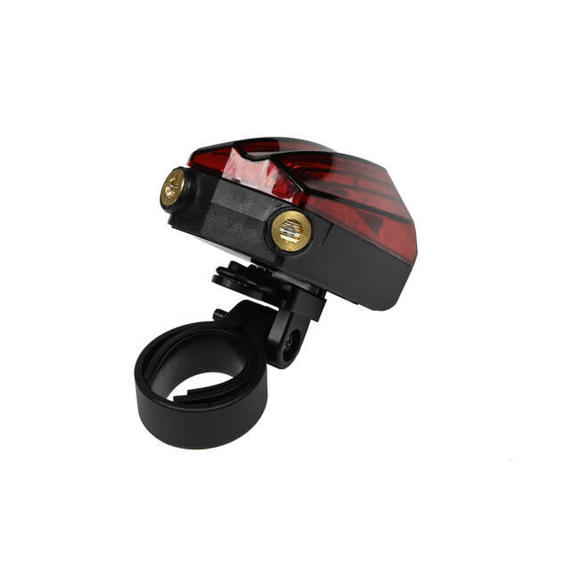 Fiets Achterlicht - 5 LED met Laser Fietsverlichting