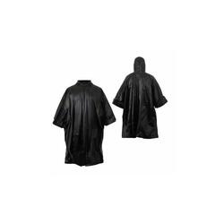 Poncho de pluie noir avec capuche - Imperméable taille universelle