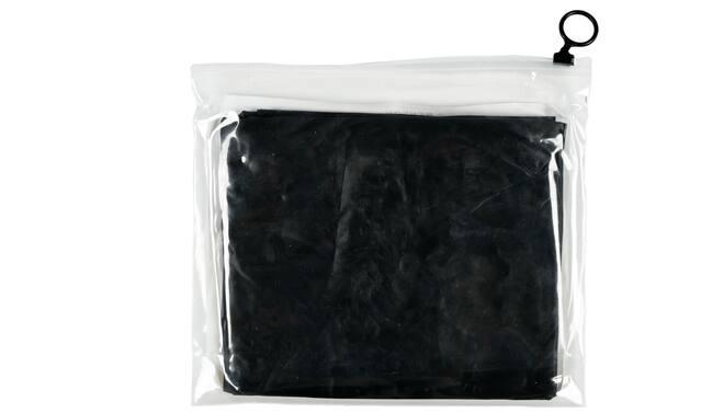 Poncho impermeable negro con capucha - Impermeable de talla universal 6/7