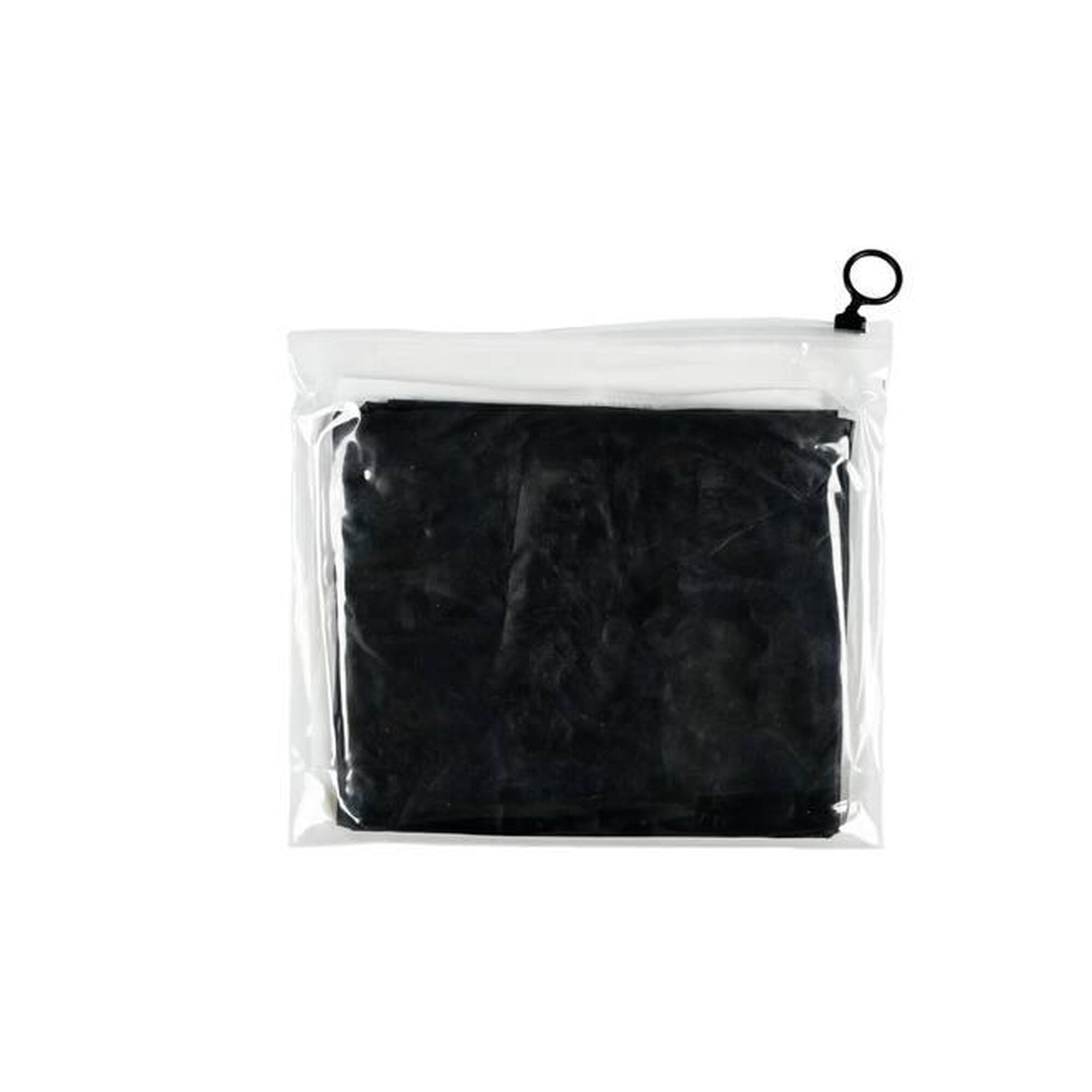 Poncho de pluie noir avec capuche - Imperméable taille universelle