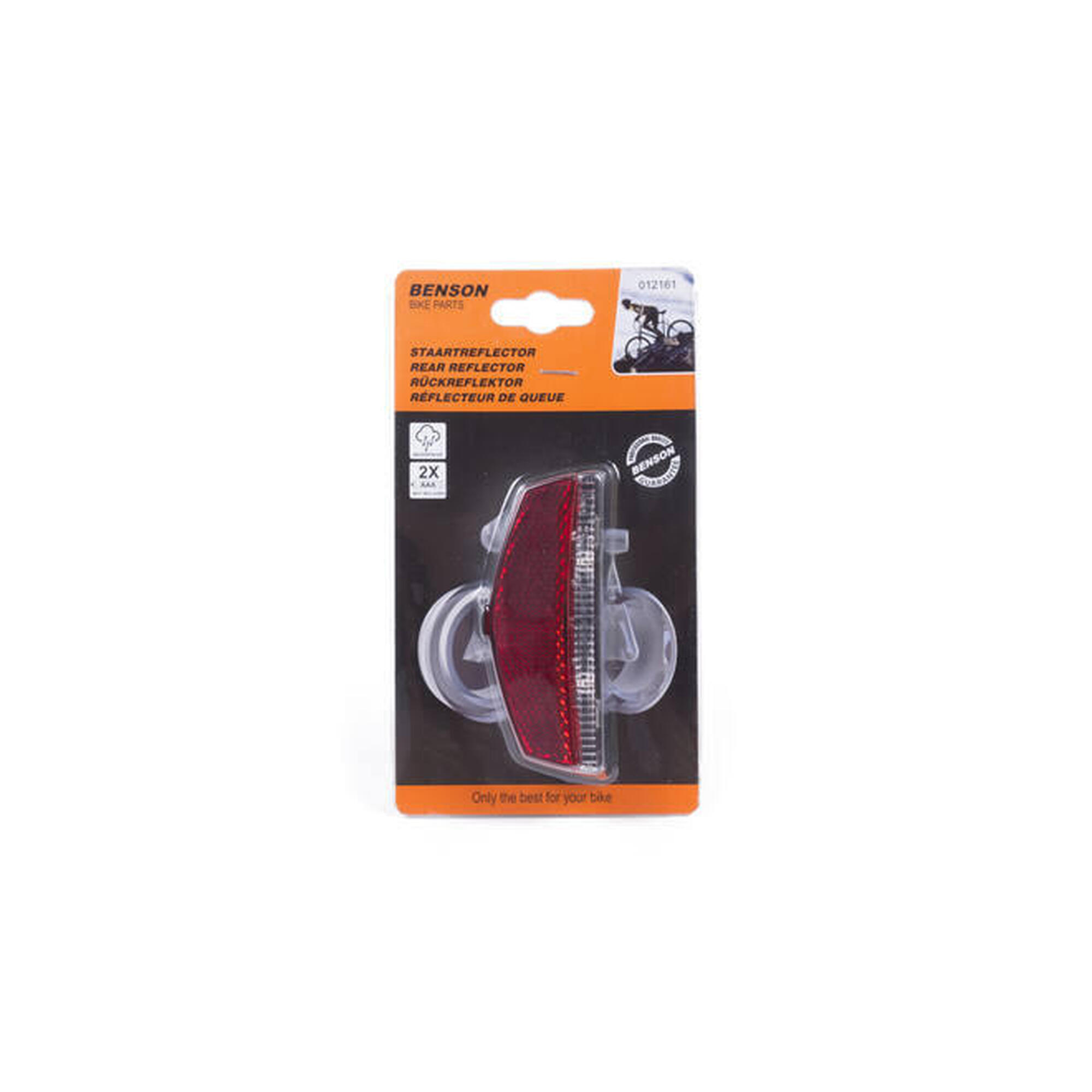 Réflecteur Arrière BTT VTT Vicma 100x40mm Rouge - Réflecteur Vélo Porte-Bagages