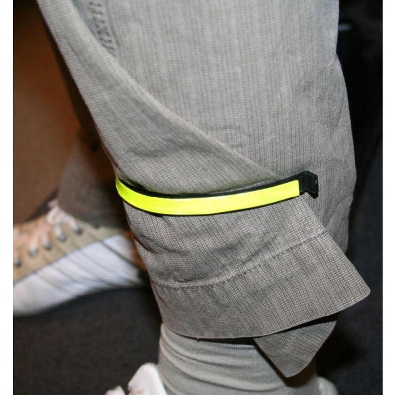 Clemă pentru pantaloni cu elemente reflectorizante - Galben - Mărime unică