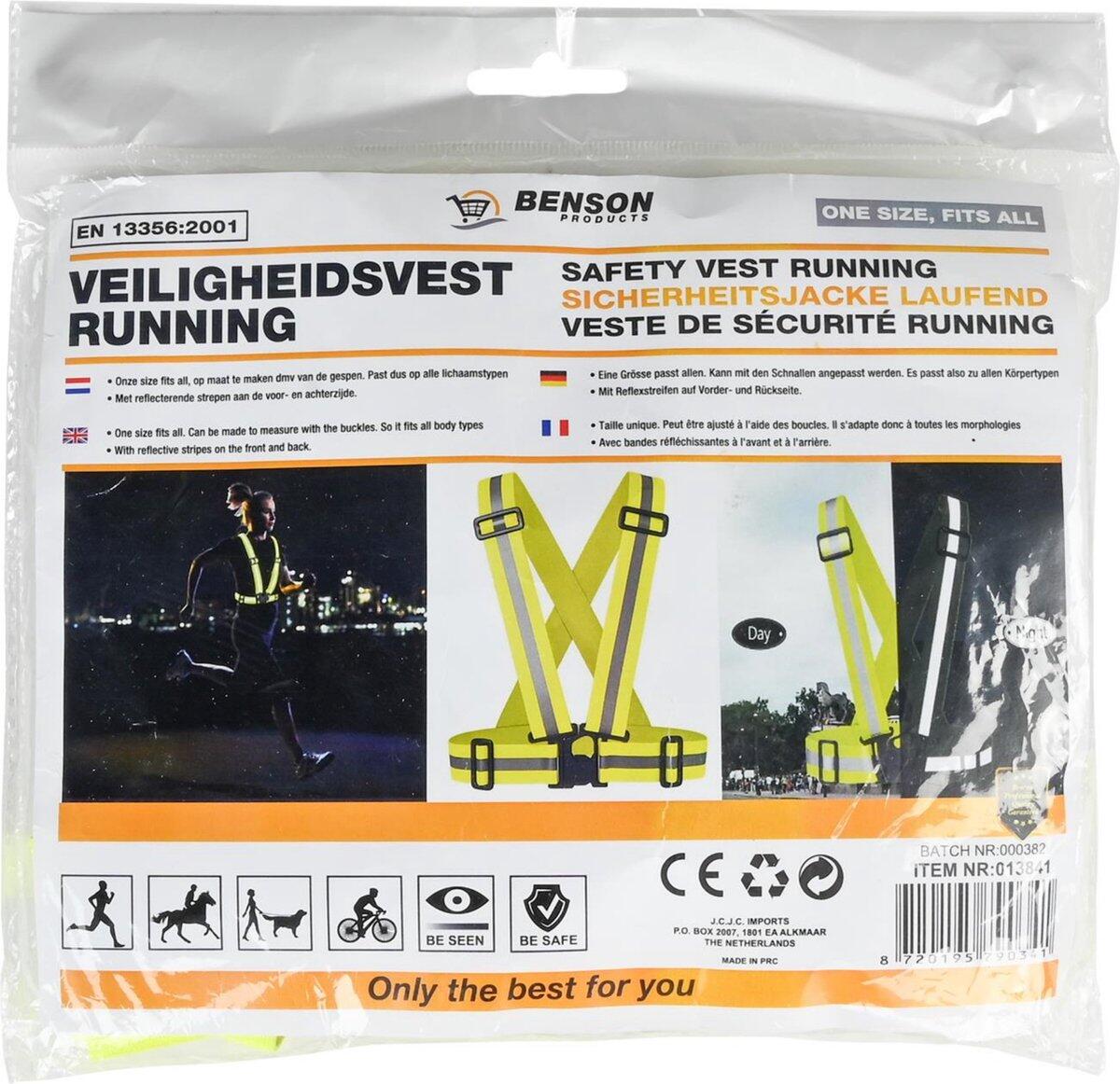 Veiligheidsvest met Reflecterende Strepen - Universele Pasvorm One Size 5/5
