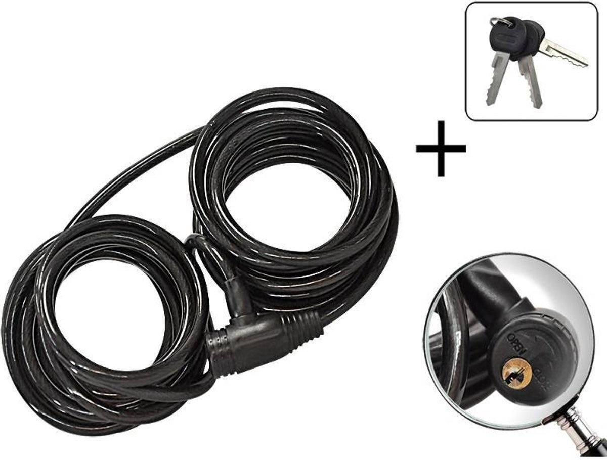 Serrure à câble Serrure de vélo 455 10 x 8000 mm spirale 3/7