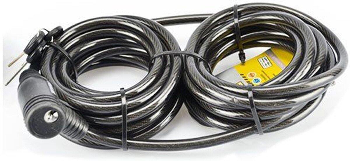 Serrure à câble Serrure de vélo 455 10 x 8000 mm spirale 6/7