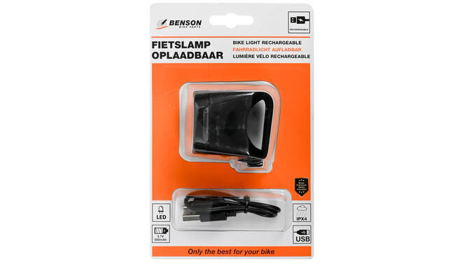 Fietslamp Voorlicht LED USB Oplaadbaar Wit Fiets Verlichting 3/3