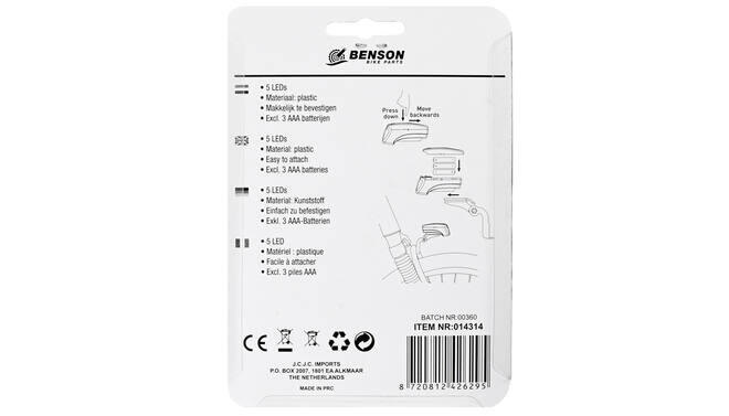 Phare avant pour vélo 5 LEDs 6/6